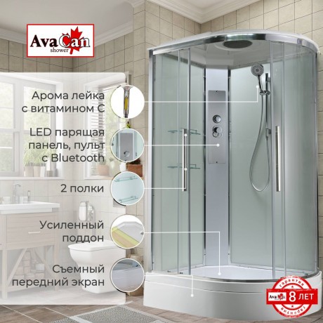 Душевая кабина EM3912LT стандартная прозрачная