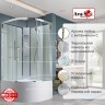 Душевая кабина EM5090NT без крыши прозрачная