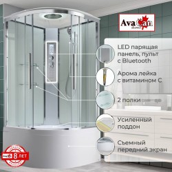 Душевая кабина EM5090LEDT прозрачная