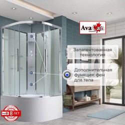 Душевая кабина EM5011NT без крыши прозрачная
