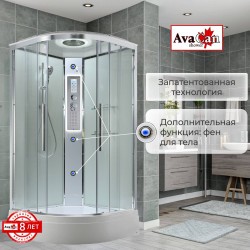 Душевая кабина EM3090LEDT прозрачная